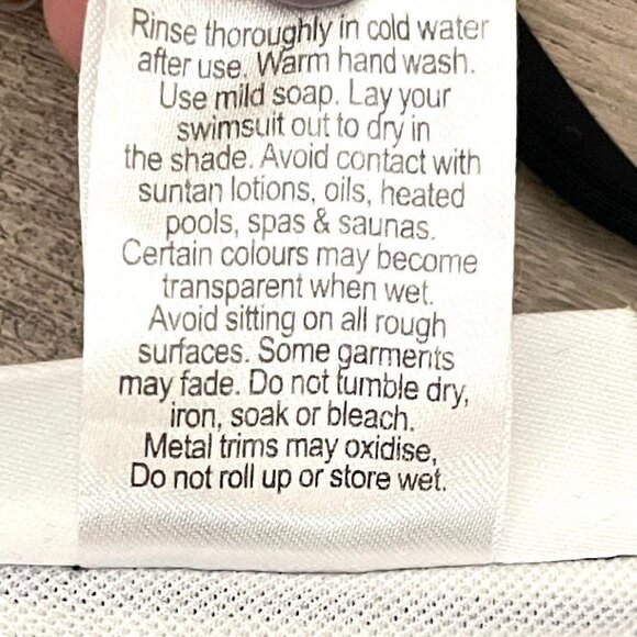 Seventh Wonderland Striped Lace Side Tie Black & White Bikini Bottoms Size 2 - Picture 6 of 7